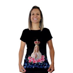 Baby Look-N.Sª de Fátima.BLA403 - BLA403 - Face de Cristo | Moda Cristã