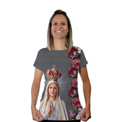 Baby Look-N.Sª de Fátima.BLA404 - BLA404 - Face de Cristo | Moda Cristã