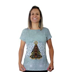 Baby Look-N.Sª Aparecida.BLA049 - BLA049 - Face de Cristo | Moda Cristã