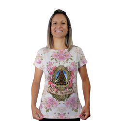 Baby Look-N.Sª Aparecida.BLA062 - BLA062 - Face de Cristo | Moda Cristã