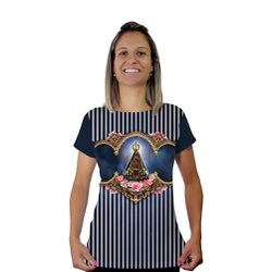 Baby Look-N.Sª Aparecida.BLA081 - BLA081 - Face de Cristo | Moda Cristã
