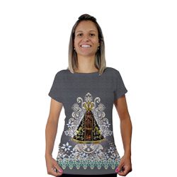 Baby Look-N.Sª Aparecida.BLA323 - BLA323 - Face de Cristo | Moda Cristã