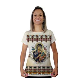 Baby Look-N.Sª Perpétuo Socorro.BLA090 - BLA090 - Face de Cristo | Moda Cristã