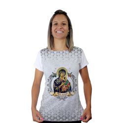 Baby Look-N.Sª Perpétuo Socorro.BLA330 - BLA330 - Face de Cristo | Moda Cristã