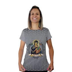 Baby Look-N.Sª Perpétuo Socorro.BLA333 - BLA333 - Face de Cristo | Moda Cristã