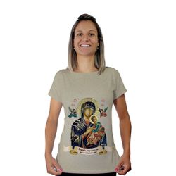 Baby Look-N.Sª Perpétuo Socorro.BLA417 - BLA417 - Face de Cristo | Moda Cristã