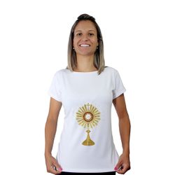 Baby Look-Ostensório.BLA013 - BLA013 - Face de Cristo | Moda Cristã
