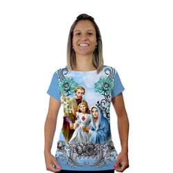 Baby Look-Sagrada Família.BLA123 - BLA123 - Face de Cristo | Moda Cristã