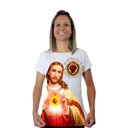 Baby Look-Sagrado C.de Jesus Apostolado.BLA125 - BLA125 - Face de Cristo | Moda Cristã