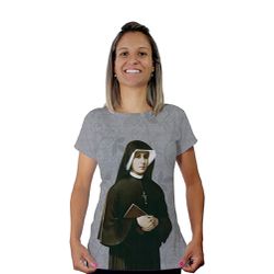 Baby Look-Santa Faustina.BLA289 - BLA289 - Face de Cristo | Moda Cristã