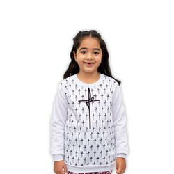 Blusa Moletom-Infantil-Fé-Fezinha.MTI286 - MTI286 - Face de Cristo | Moda Cristã