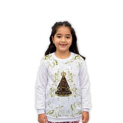 Blusa Moletom-Infantil-N.SªAparecida.MTI079 - MTI079 - Face de Cristo | Moda Cristã