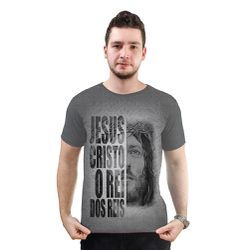 Camiseta-Jesus Rei dos Reis.GCA689 - GCA689 - Face de Cristo | Moda Cristã