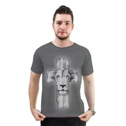 Camiseta-Leão de Juda.GCA766 - GCA766 - Face de Cristo | Moda Cristã