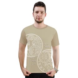 Camiseta-Medalha de São Bento.GCA601 - GCA601 - Face de Cristo | Moda Cristã