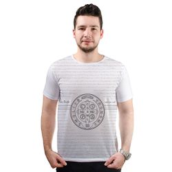 Camiseta-Medalha de São Bento.GCA646 - GCA646 - Face de Cristo | Moda Cristã
