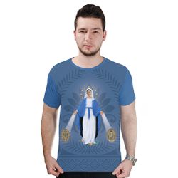 Camiseta-Medalhas Milagrosas N.Sª Graças.GCA781 - GCA781 - Face de Cristo | Moda Cristã