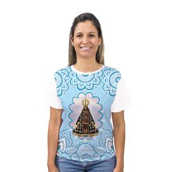 Camiseta-N.Sª Aparecida.GCA002 - GCA002 - Face de Cristo | Moda Cristã