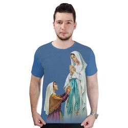 Camiseta-N.Sª Lourdes.GCA826 - GCA826 - Face de Cristo | Moda Cristã