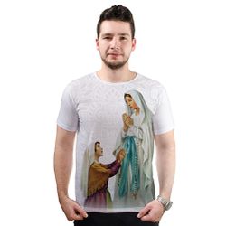 Camiseta-N.Sª Lourdes.GCA828 - GCA828 - Face de Cristo | Moda Cristã
