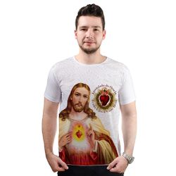 Camiseta-Sagrado C. de Jesus Apostolado.GCA644 - GCA644 - Face de Cristo | Moda Cristã