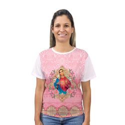 Camiseta-Sagrado Coração. de Maria.GCA209 - GCA209 - Face de Cristo | Moda Cristã