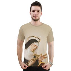 Camiseta-Santa Rita.GCA815 - GCA815 - Face de Cristo | Moda Cristã