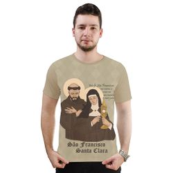 Camiseta-São Francisco.GCA651 - GCA651 - Face de Cristo | Moda Cristã