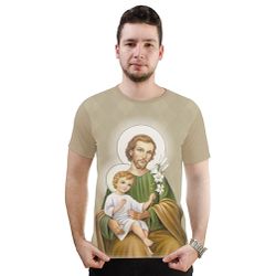 Camiseta-São José.GCA621 - GCA621 - Face de Cristo | Moda Cristã