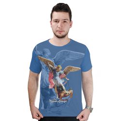 Camiseta-São Miguel Arcanjo.GCA668 - GCA668 - Face de Cristo | Moda Cristã