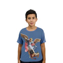 Camiseta Juvenil-São Miguel .GCJ706 - GCJ706 - Face de Cristo | Moda Cristã