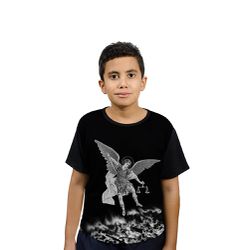 Camiseta Juvenil-São Miguel .GCJ680 - GCJ680 - Face de Cristo | Moda Cristã
