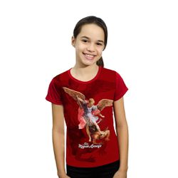 Camiseta Juvenil-São Miguel .GCJ672 - GCJ672 - Face de Cristo | Moda Cristã