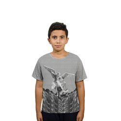 Camiseta Juvenil-São Miguel .GCJ653 - GCJ653 - Face de Cristo | Moda Cristã