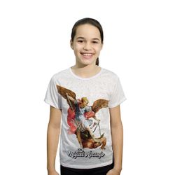 Camiseta Juvenil-São Miguel .GCJ640 - GCJ640 - Face de Cristo | Moda Cristã