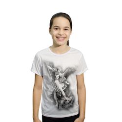 Camiseta Juvenil-São Miguel .GCJ609 - GCJ609 - Face de Cristo | Moda Cristã