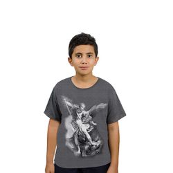 Camiseta Juvenil-São Miguel .GCJ608 - GCJ608 - Face de Cristo | Moda Cristã