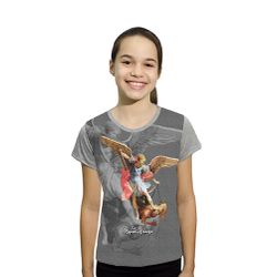 Camiseta Juvenil-São Miguel .GCJ260 - GCJ260 - Face de Cristo | Moda Cristã