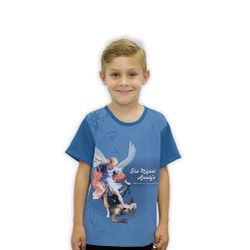 Camiseta Infantil-São MIguel Arcanjo.GCI774 - GCI774 - Face de Cristo | Moda Cristã