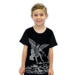 Camiseta Infantil-São MIguel Arcanjo.GCI680 - GCI680 - Face de Cristo | Moda Cristã