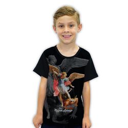 Camiseta Infantil-São MIguel Arcanjo.GCI670 - GCI670 - Face de Cristo | Moda Cristã