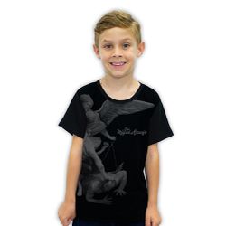 Camiseta Infantil-São MIguel Arcanjo.GCI669 - GCI669 - Face de Cristo | Moda Cristã