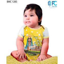 Body Nossa Senhora Aparecida Basilica Amarela Amarelo - BMC1285 - Face de Cristo | Moda Cristã