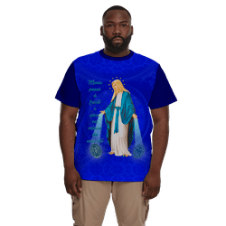 Camiseta-Maria Passa na Frente.GCA1339 Azul - GCA1339 - Face de Cristo | Moda Cristã