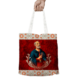 Bolsa São Pedro Vermelha. BOL4029 - BOL4029 - Face de Cristo | Moda Cristã