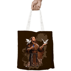 Bolsa São Francisco. BOL962 - BOL962 - Face de Cristo | Moda Cristã