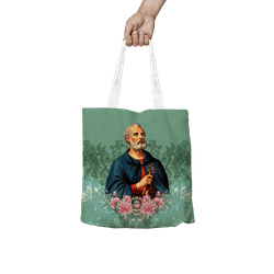 Bolsa São Pedro Verde. BOL513 - BOL513 - Face de Cristo | Moda Cristã