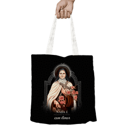 Bolsa Santa Terezinha Preta. BOL1309 - BOL1309 - Face de Cristo | Moda Cristã