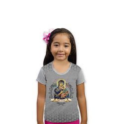 Camiseta Infantil-N.Sª Perpetuo Socorro.GCI738 - GCI738 - Face de Cristo | Moda Cristã