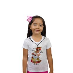 Camiseta Infantil-N.Sª Salette.GCI763 - GCI763 - Face de Cristo | Moda Cristã